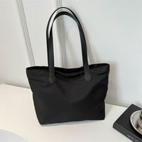 Women's Large Oxford Cloth Solid Color Classic Style Zipper Tote Bag main image 5