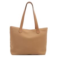 Women's Large Oxford Cloth Solid Color Classic Style Zipper Tote Bag sku image 1