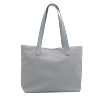 Women's Large Oxford Cloth Solid Color Classic Style Zipper Tote Bag sku image 4