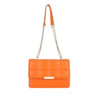 Women's Medium Pu Leather Solid Color Vintage Style Classic Style Flip Cover Crossbody Bag sku image 6