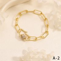 Wholesale IG Style Fairy Style Elegant Palm Heart Shape Copper Inlay Zircon Bracelets Drawstring Bracelets sku image 1