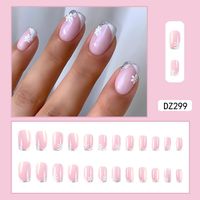Cute French Style Sweet Cartoon Starry Sky Flower Plastic Nail Patches 1 Piece sku image 53