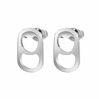 1 Pair Fashion Plating 304 Stainless Steel 18K Gold Plated Ear Studs sku image 1