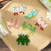 1 Pair IG Style Cute Modern Style Animal Dinosaur Frog Arylic Drop Earrings main image 8