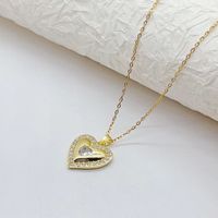 Copper 18K Gold Plated Retro Simple Style Plating Butterfly Copper Pendant Necklace sku image 3