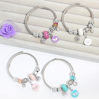 304 Stainless Steel IG Style Fairy Style Modern Style Beaded Life Tree Butterfly Bangle main image 1