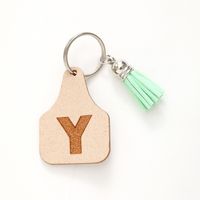 Modern Style Classic Style Commute Letter Pu Leather Tassel Bag Pendant Keychain main image 6