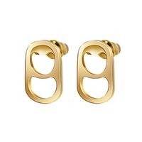 1 Pair Fashion Plating 304 Stainless Steel 18K Gold Plated Ear Studs sku image 2