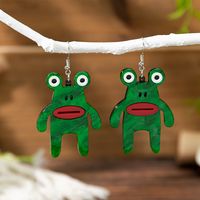 1 Pair IG Style Cute Modern Style Animal Dinosaur Frog Arylic Drop Earrings sku image 6