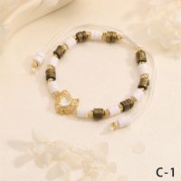 Copper 18K Gold Plated Simple Style Classic Style Plating Inlay Heart Shape Zircon Bracelets main image 6