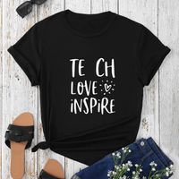 Women's T-shirt Short Sleeve T-Shirts Casual Letter main image 2