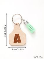 Modern Style Classic Style Commute Letter Pu Leather Tassel Bag Pendant Keychain main image 4