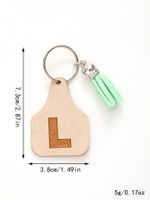 Modern Style Classic Style Commute Letter Pu Leather Tassel Bag Pendant Keychain main image 3