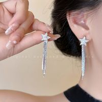 Sweet Geometric Flower Bow Knot Imitation Pearl Alloy Inlay Rhinestones Women's Earrings 1 Pair sku image 9