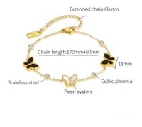 IG Style Butterfly 304 Stainless Steel Bracelets In Bulk main image 2