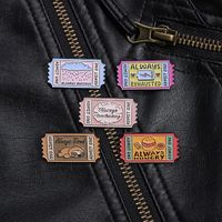 Cartoon Style Cowboy Style Letter Alloy Stamping Stoving Varnish Women's Brooches main image 3