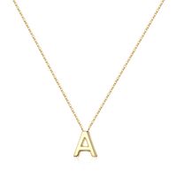 Sterling Silver IG Style Modern Style Commute Plating Letter Pendant Necklace sku image 1