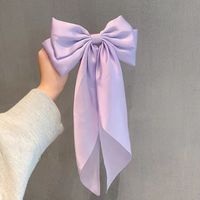 Women's Elegant Lady Solid Color Bow Knot Cloth Hair Clip sku image 22