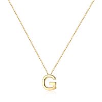 Sterling Silver IG Style Modern Style Commute Plating Letter Pendant Necklace sku image 6