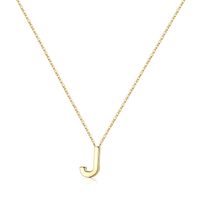 Sterling Silver IG Style Modern Style Commute Plating Letter Pendant Necklace sku image 8