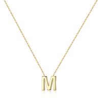 Sterling Silver IG Style Modern Style Commute Plating Letter Pendant Necklace sku image 11