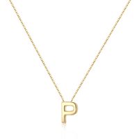 Sterling Silver IG Style Modern Style Commute Plating Letter Pendant Necklace sku image 13