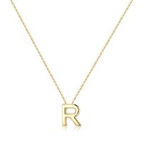 Sterling Silver IG Style Modern Style Commute Plating Letter Pendant Necklace sku image 14