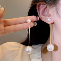 Sweet Geometric Flower Bow Knot Imitation Pearl Alloy Inlay Rhinestones Women's Earrings 1 Pair sku image 1