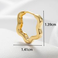 1 Piece Casual Simple Style Flower Inlay Copper Zircon Ear Studs main image 3