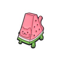 Cartoon Style Cute Sweet Fruit Strawberry Watermelon Zinc Alloy Plating Unisex Brooches sku image 2