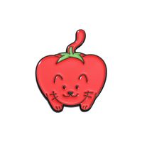 Cartoon Style Cute Sweet Fruit Strawberry Watermelon Zinc Alloy Plating Unisex Brooches sku image 5