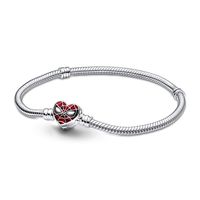 1 Piece Simple Style Heart Shape Copper Bracelets sku image 12