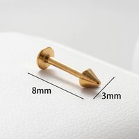 1 Piece Casual Simple Style Number Plating Copper Gold Plated Earrings sku image 1