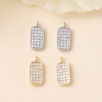 1 Piece Copper Zircon 18K Gold Plated White Gold Plated Geometric Polished Pendant main image 1
