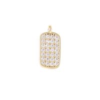 1 Piece Copper Zircon 18K Gold Plated White Gold Plated Geometric Polished Pendant main image 3