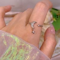 Simple Style Bow Knot Copper Plating Inlay Zircon Open Rings sku image 65