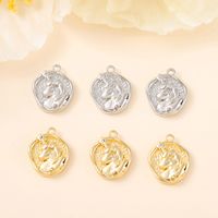 1 Piece 15*12mm Copper Zircon 18K Gold Plated White Gold Plated Unicorn Polished Pendant main image 6