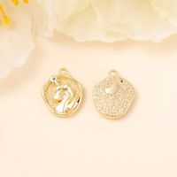 1 Piece 15*12mm Copper Zircon 18K Gold Plated White Gold Plated Unicorn Polished Pendant main image 5