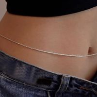 Sexy Solid Color Stainless Steel Women's Waist Chain sku image 13