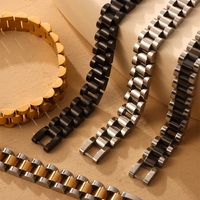 Titan Stahl Einfacher Stil Pendeln Toller Stil Patchwork Überzug Geometrisch Armbänder main image 6
