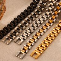 Titan Stahl Einfacher Stil Pendeln Toller Stil Patchwork Überzug Geometrisch Armbänder main image 10