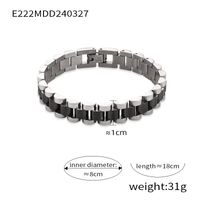 Titan Stahl Einfacher Stil Pendeln Toller Stil Patchwork Überzug Geometrisch Armbänder sku image 2