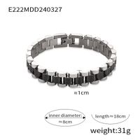 Titan Stahl Einfacher Stil Pendeln Toller Stil Patchwork Überzug Geometrisch Armbänder main image 2