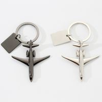 Modern Style Classic Style Rectangle Airplane Alloy Plating Bag Pendant Keychain main image 1