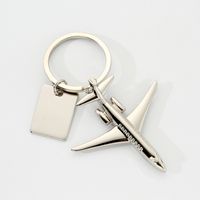 Modern Style Classic Style Rectangle Airplane Alloy Plating Bag Pendant Keychain sku image 1
