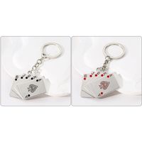 Simple Style Commute Poker Alloy Plating Bag Pendant Keychain main image 4