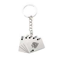 Simple Style Commute Poker Alloy Plating Bag Pendant Keychain main image 5