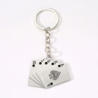 Einfacher Stil Pendeln Poker Legierung Überzug Taschenanhänger Schlüsselbund sku image 2