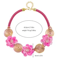 Großhandel Schmuck Elegant Klassischer Stil Blume Legierung Überzug Halskette main image 2