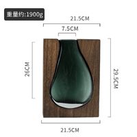 Einfacher Stil Einfarbig Holz Glas Vase Künstliche Dekorationen sku image 3